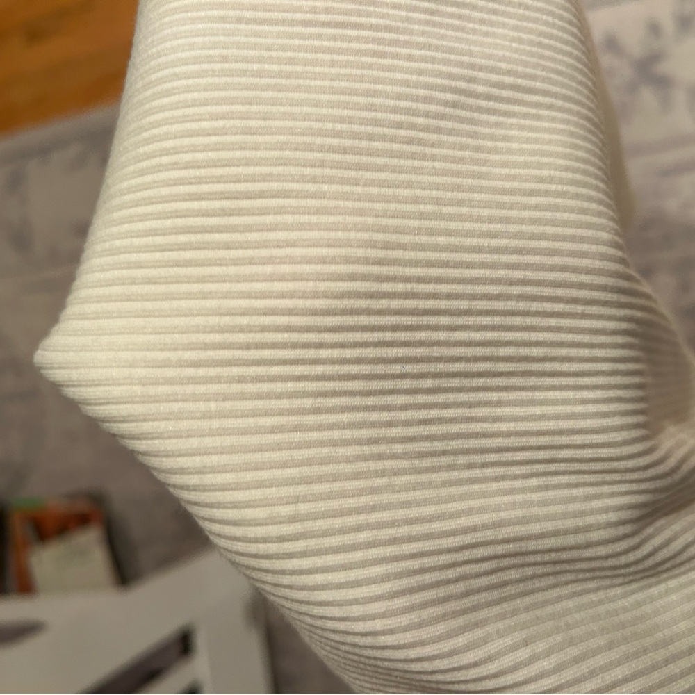J. Crew Ivory Ruffle Sleeve Tee - Picture 3 of 3